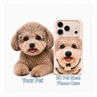Coque de téléphone personnalisée 3D nez d'animal de compagnie