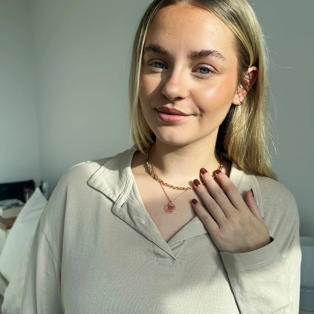 Collier personnalisé avec visage d'animal gravé