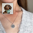 Custom Engraved Pet Face Necklace