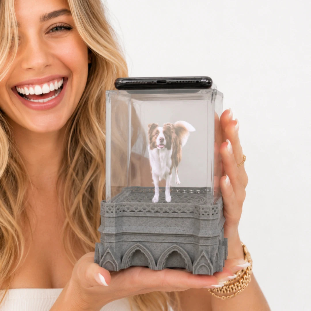 Boîte Sanctuaire Pawever™ — Boîte à hologramme pour animaux de compagnie