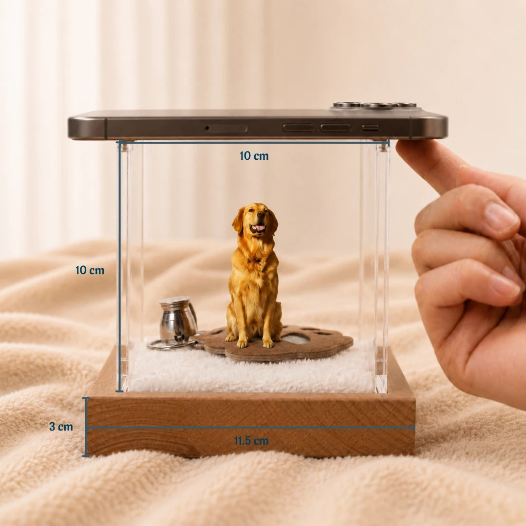 Pawever™ Crystal Box — Boîte Holographique pour Animaux