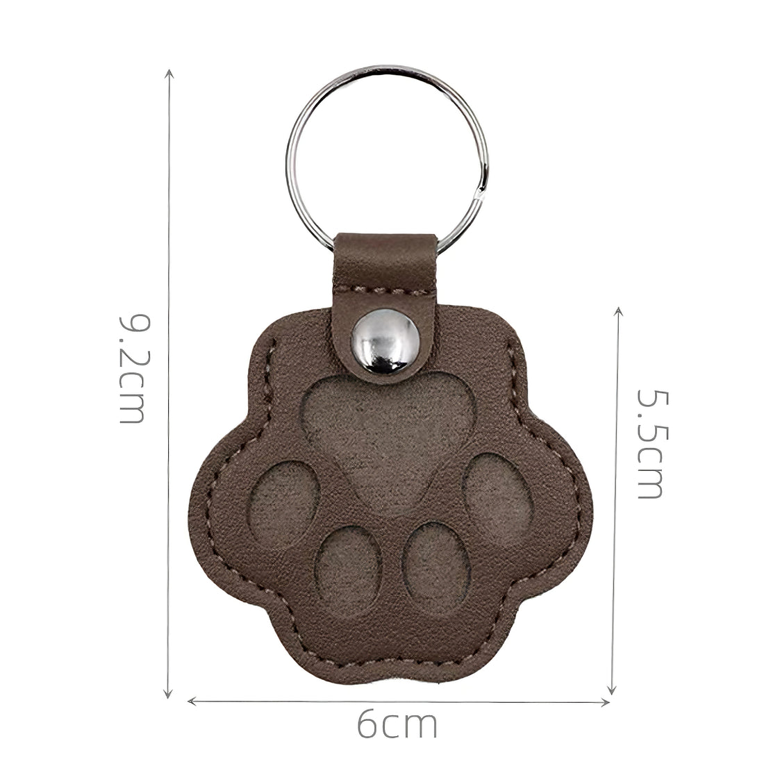 Porte-clés commémoratif avec poils d'animaux