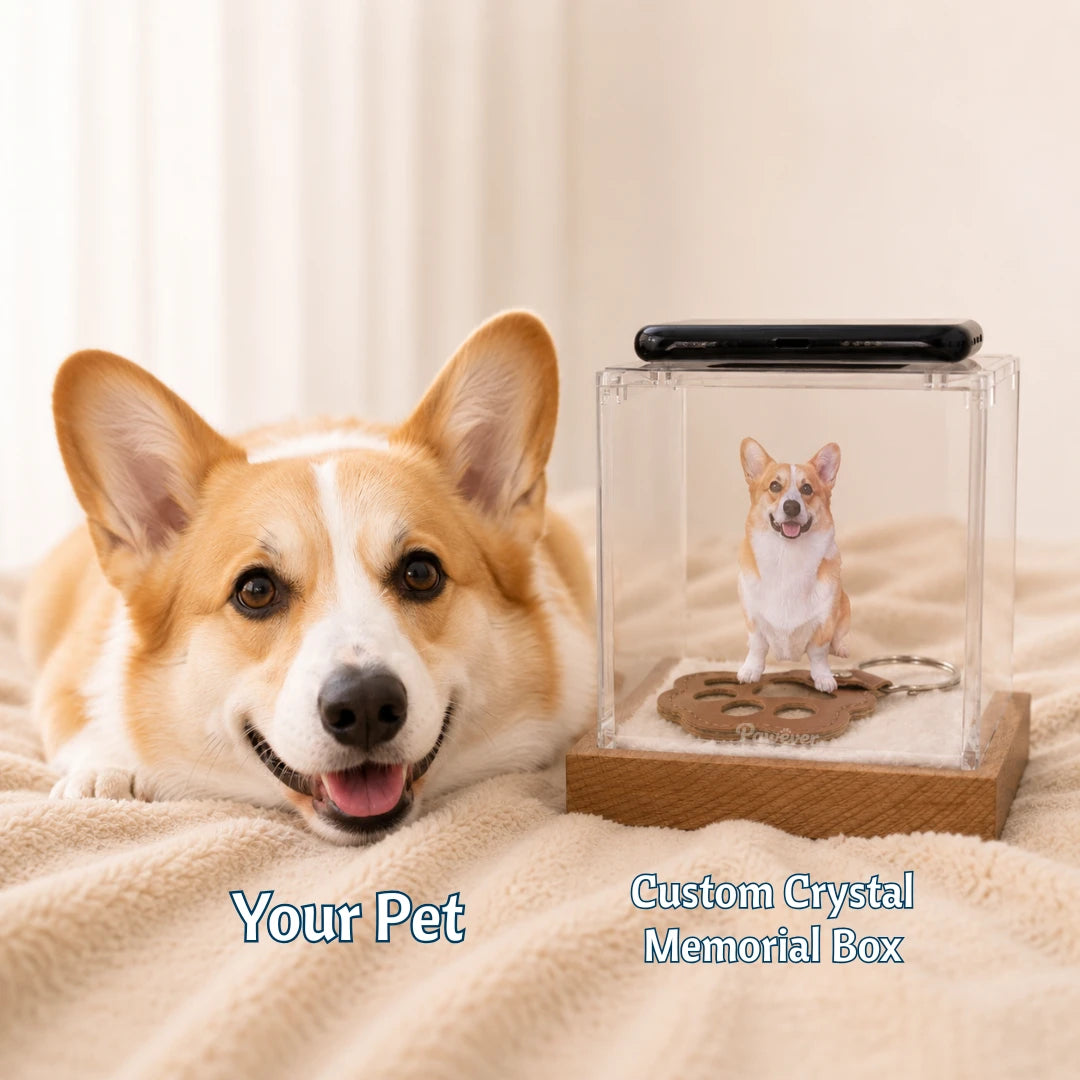 Pawever™ Crystal Box — Boîte Holographique pour Animaux
