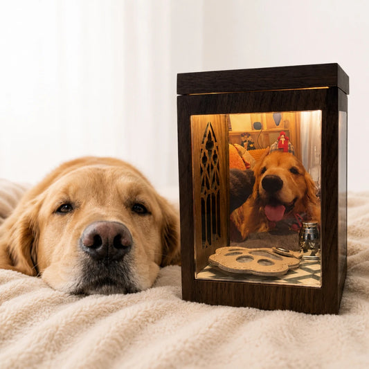 Pawever™ Everwood Box — Pet Hologram Keepsake Box