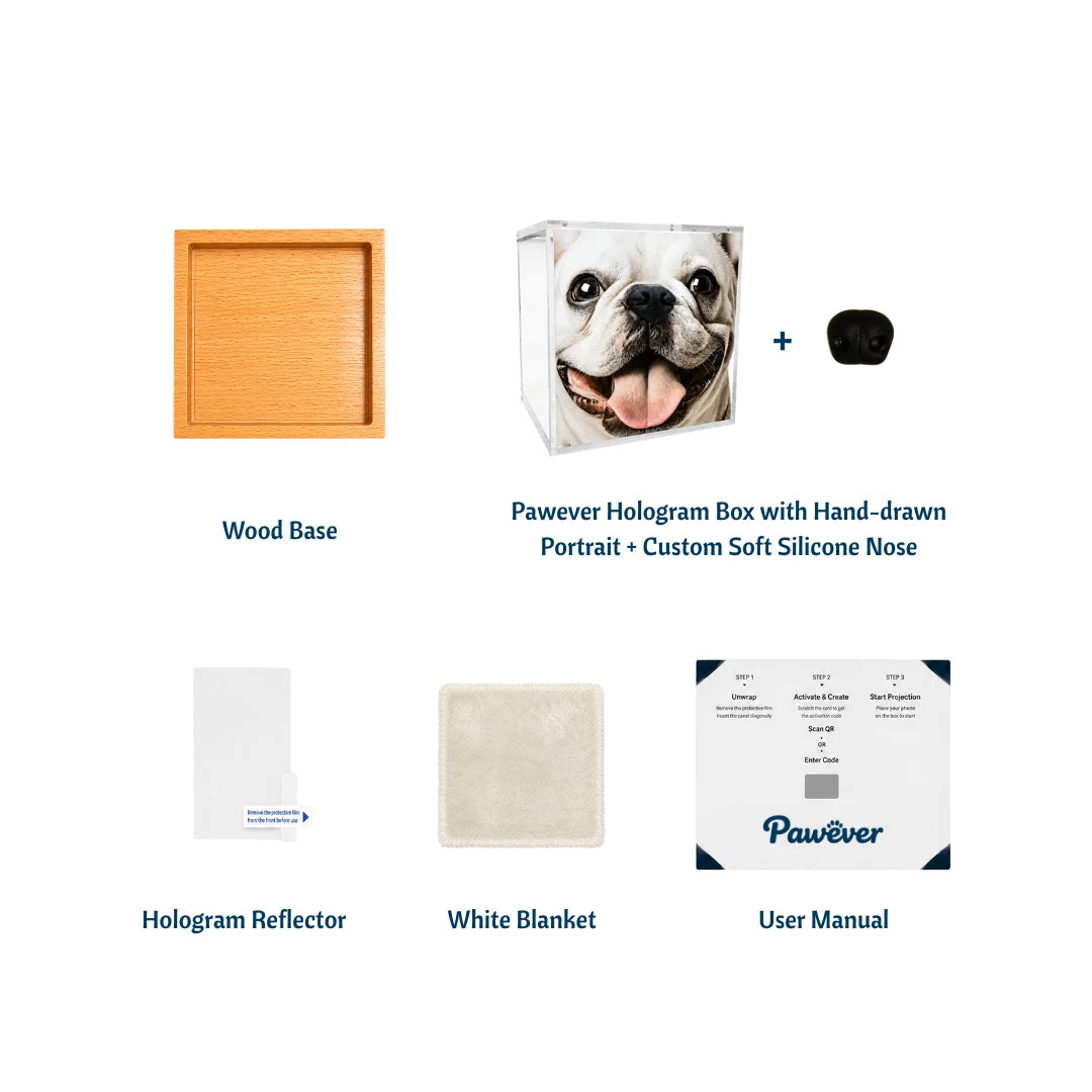 Pawever™ Crystal Box — Boîte Holographique pour Animaux